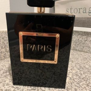 Paris perfume bottle purse